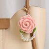 Peach Rose Bag Charm