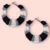 Crochet Hoops (black)